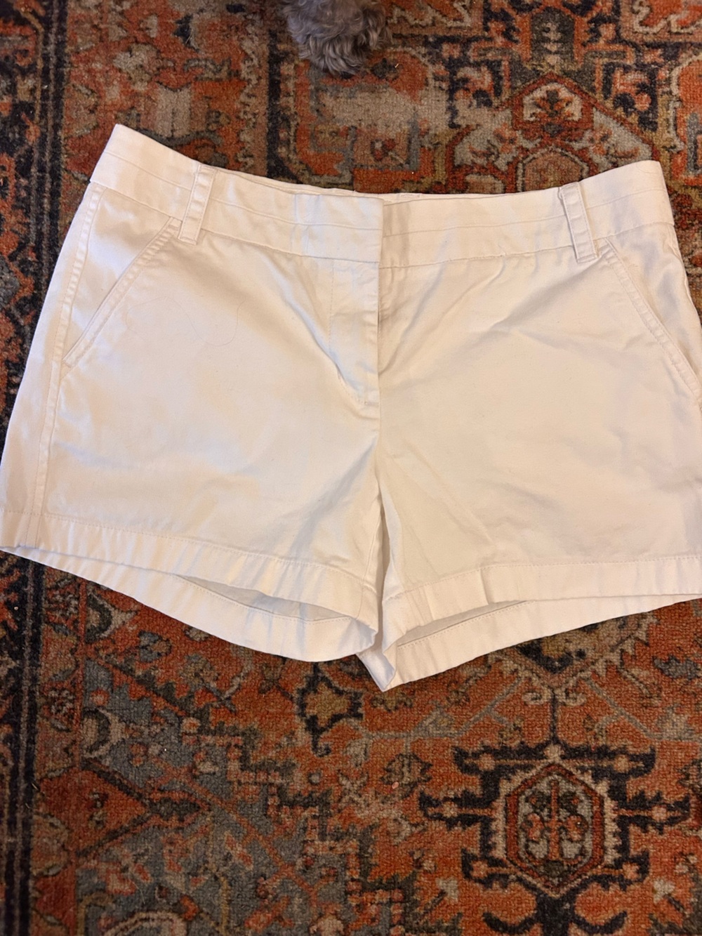 J. Crew White Cotton Shorts